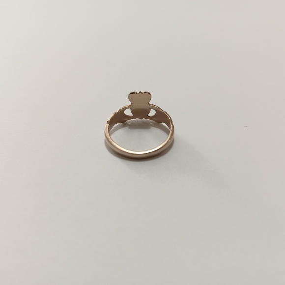 14K Solid Gold Claddagh Ring Size 5.25 - Picture 2 of 4